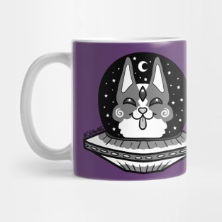 UFO Alien Space Corgi Mug